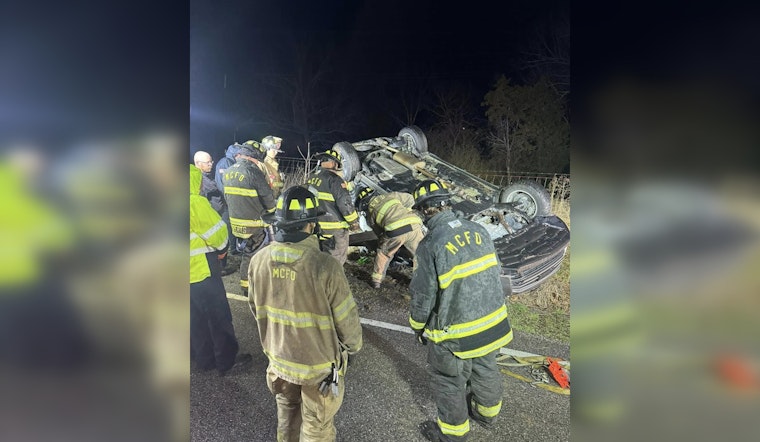 Maury County Fire Department Rescues Driver in Early Morning Rollover on Greensmill Rd