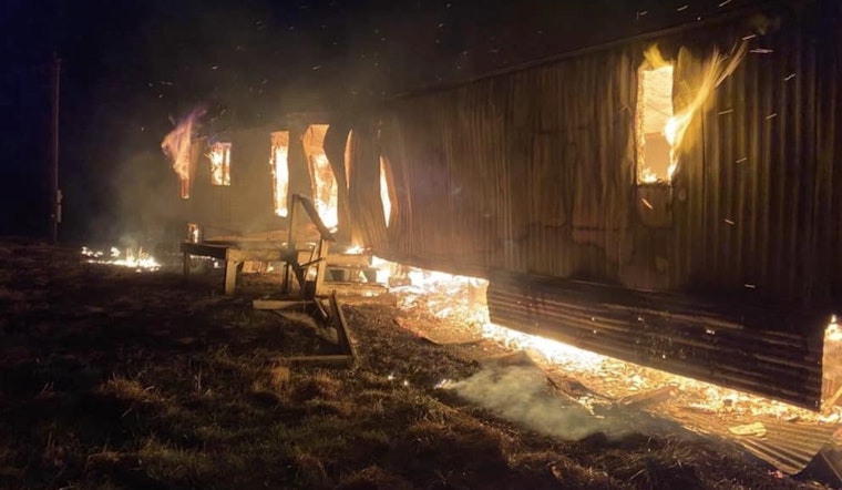 Maury County Firefighters Quell Mobile Home Blaze on Bear Creek Pike