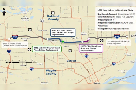 Metro Detroit Gears Up for Major I-696 Construction, MDOT Announces Closures and Community Meeting