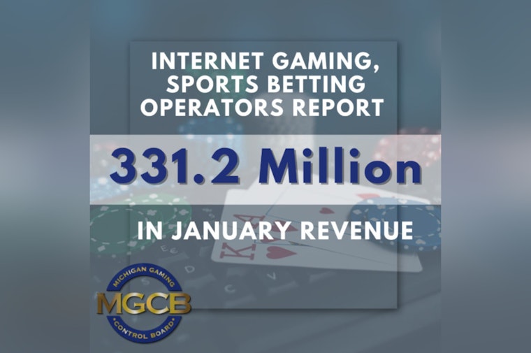 Michigan iGaming and Sports Betting Revenue Hits Record $331.2M in January, Up 25% from December
