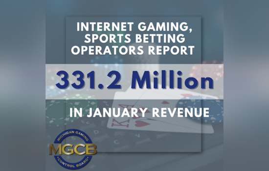 Michigan iGaming and Sports Betting Revenue Hits Record $331.2M in January, Up 25% from December