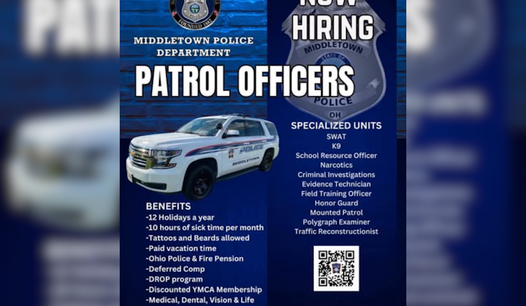 Middletown Police Department Seeks New Recruits, Announces Officer Examination Date