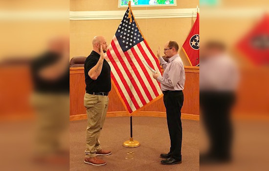 Military Veteran Sworn In as New Officer of the Elizabethton Police Department