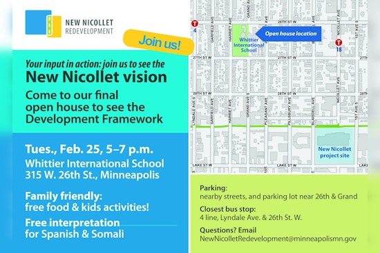 Minneapolis Residents Invited to Review and Shape New Nicollet Redesign at Upcoming Open House