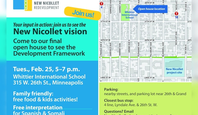 Minneapolis Residents Invited to Review and Shape New Nicollet Redesign at Upcoming Open House