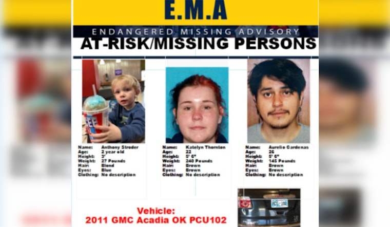 Missing 2-Year-Old Oklahoma Boy Believed With Non-Custodial Mother