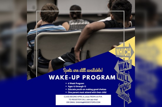 Modesto Police Department Launches WAKE-UP Program to Empower Local Youth with Decision-Making Skills