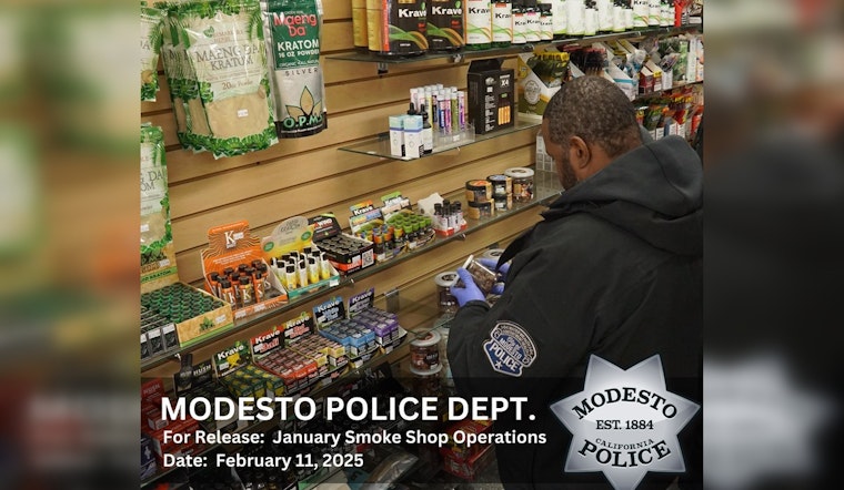 Modesto Police Seize Over 1,500 Pounds of Illicit Substances in Citywide Smoke Shop Crackdown