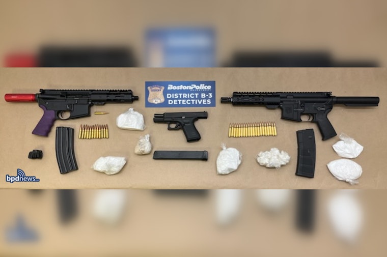 Multiple Firearms and Drugs Seized Following Arrest in Boston's Mattapan District
