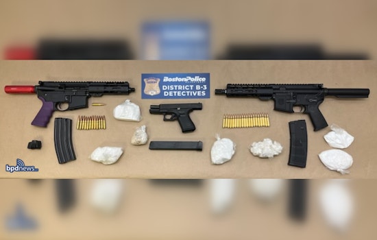Multiple Firearms and Drugs Seized Following Arrest in Boston's Mattapan District