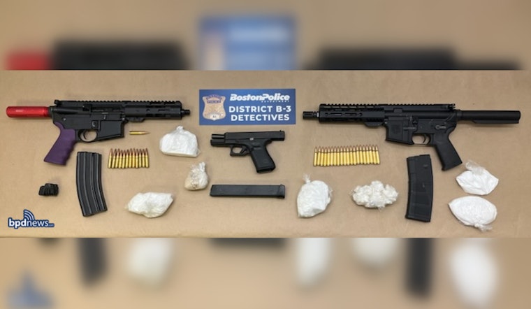 Multiple Firearms and Drugs Seized Following Arrest in Boston's Mattapan District