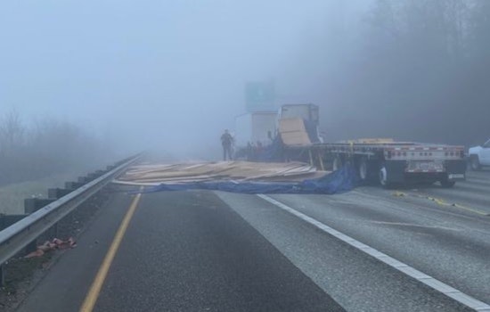 Multiple Semi-Truck Crashes on I-5 in Kent Cause Major Delays for Morning Commuters