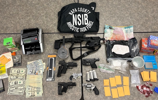 Napa Police Patrol Leads to Major Drug Bust, Vallejo Man Charged with Possession and Firearms Offenses