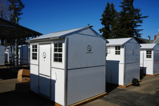 New Pod-Style Shelter, Oak Street Village, Set to Open in Portland's Montavilla Neighborhood