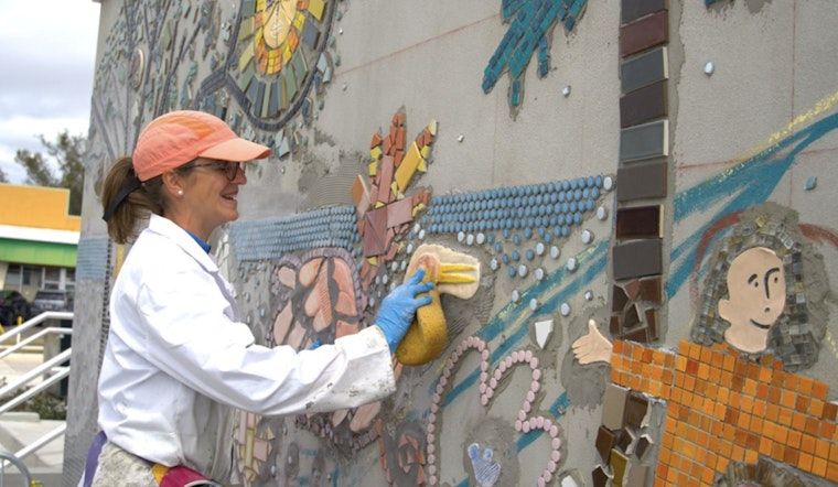 New York Artist Cristina Salas Creates Mosaic Masterpiece in Mercado's Community Space