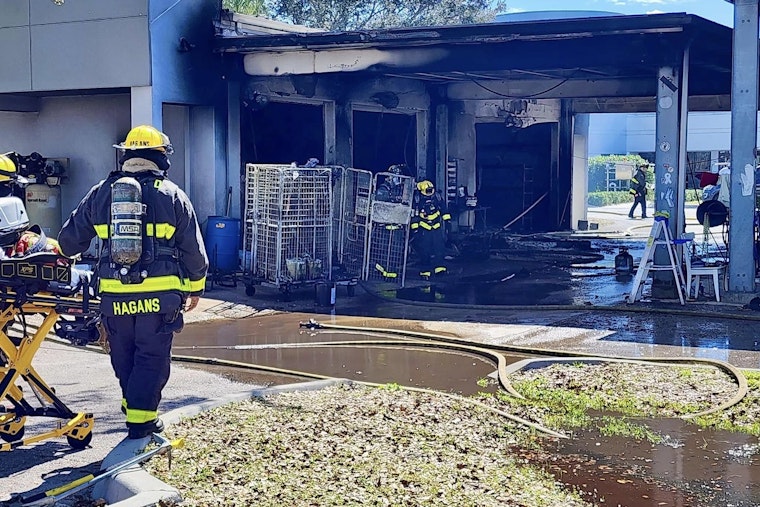 No Injuries Reported as Accidental Fire Ravages Line-X Commercial Site in Fort Pierce