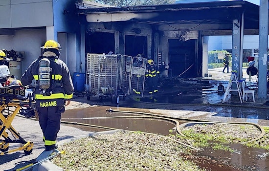 No Injuries Reported as Accidental Fire Ravages Line-X Commercial Site in Fort Pierce