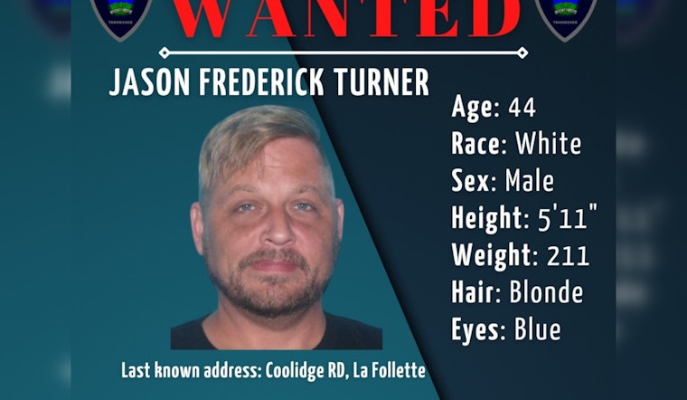 Oak Ridge Police Issue Public Appeal for Assistance in Locating Suspect Jason Frederick Turner on Multiple Charges