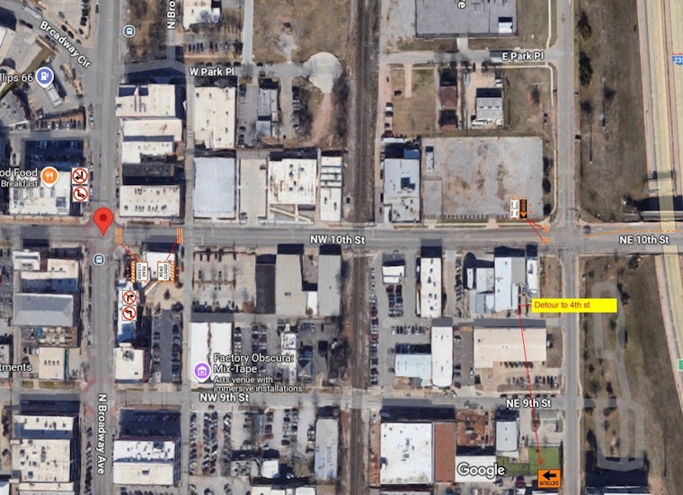 Oklahoma City Announces Key Downtown Road Closures; Commuters Advised to Seek Alternative Routes