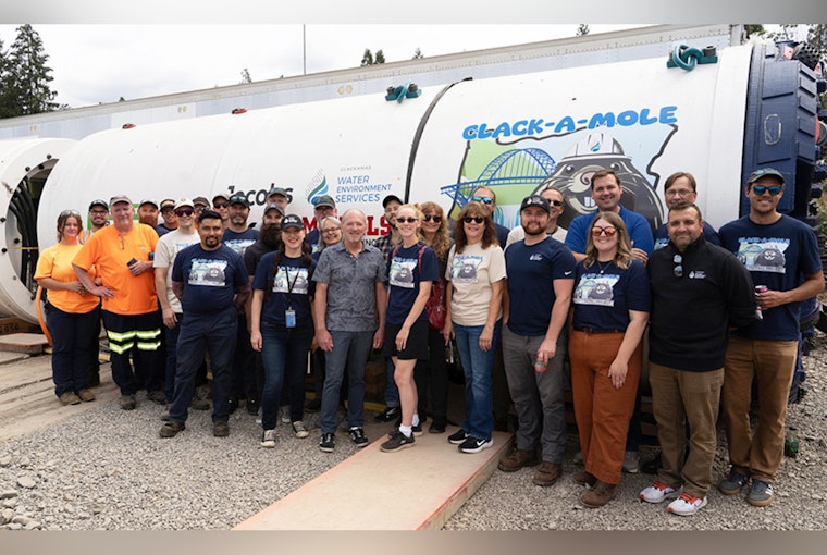 Oregon City Engineering Feat, "Clack-A-Mole" Tunnel Boring Machine Resurfaced from Willamette River