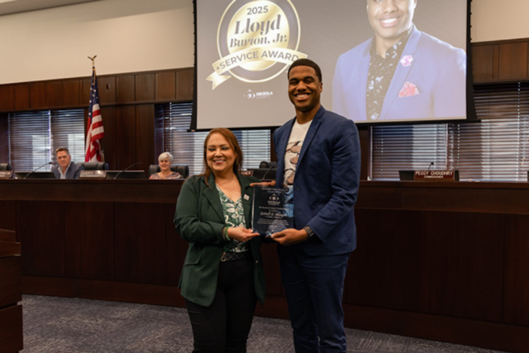 Osceola County Honors LaVell D. Monger with Prestigious Lloyd Burton Jr. Service Award for Community Contributions