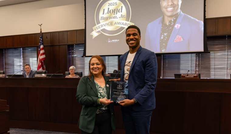Osceola County Honors LaVell D. Monger with Prestigious Lloyd Burton Jr. Service Award for Community Contributions