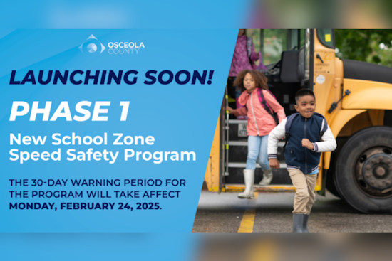 Osceola County Rolls Out School Zone Speed Safety Program with Warning Phase Ahead of Fines
