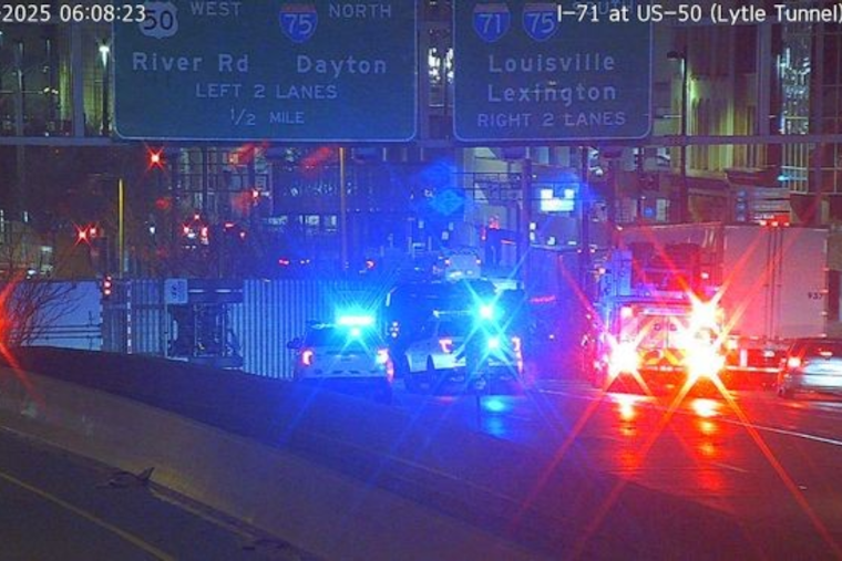 Overturned Semi-Truck Causes Widespread Traffic Delays in Downtown Cincinnati