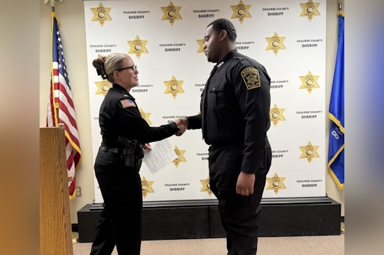 Ozaukee County Sheriff's Office Welcomes New Jail Deputy Emmanuel Cruse in a Ceremony of Legacy and Commitment