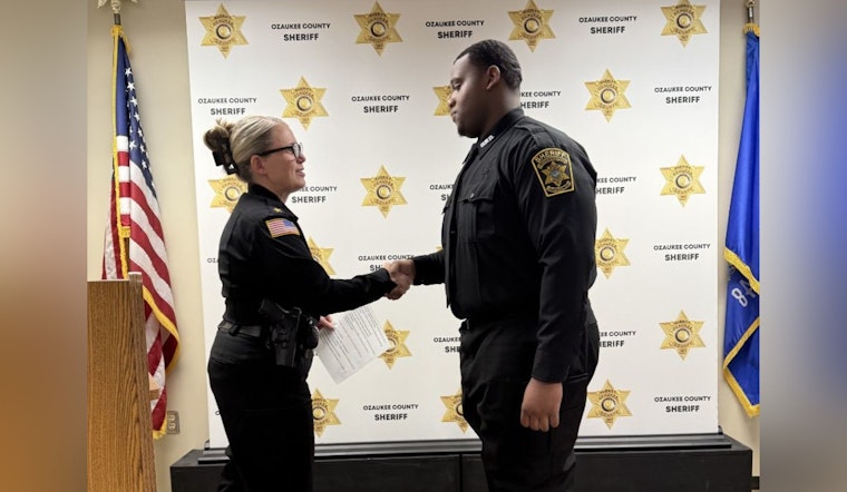 Ozaukee County Sheriff's Office Welcomes New Jail Deputy Emmanuel Cruse in a Ceremony of Legacy and Commitment
