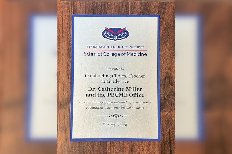 Palm Beach County Medical Examiner's Office Lauded for Excellence in Medical Education by FAU