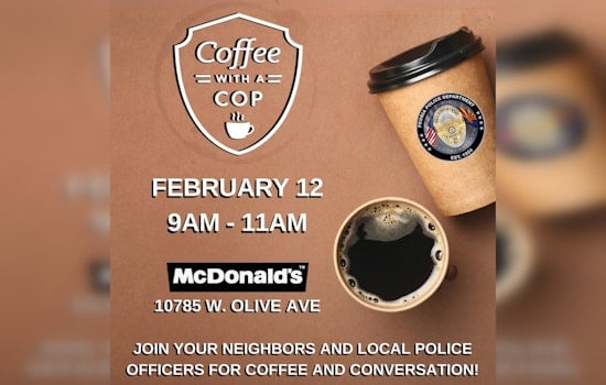 Peoria Police Department Invites Locals for "Coffee With A Cop" to Strengthen Community Relations