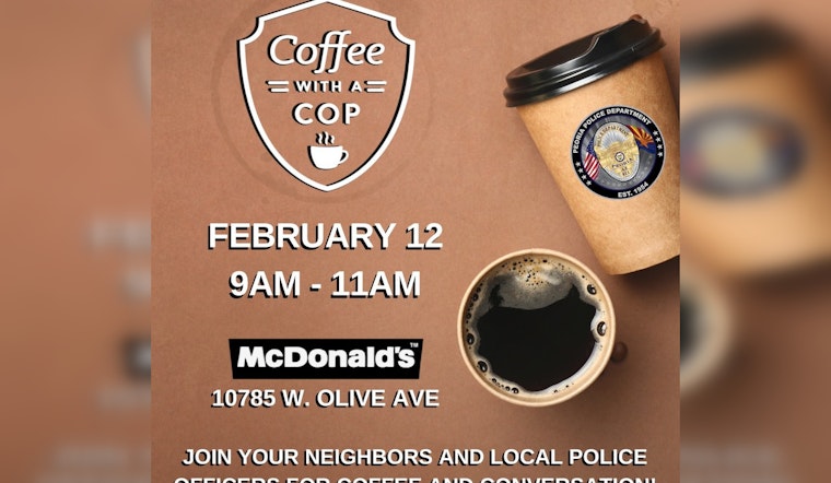 Peoria Police Department Invites Locals for "Coffee With A Cop" to Strengthen Community Relations