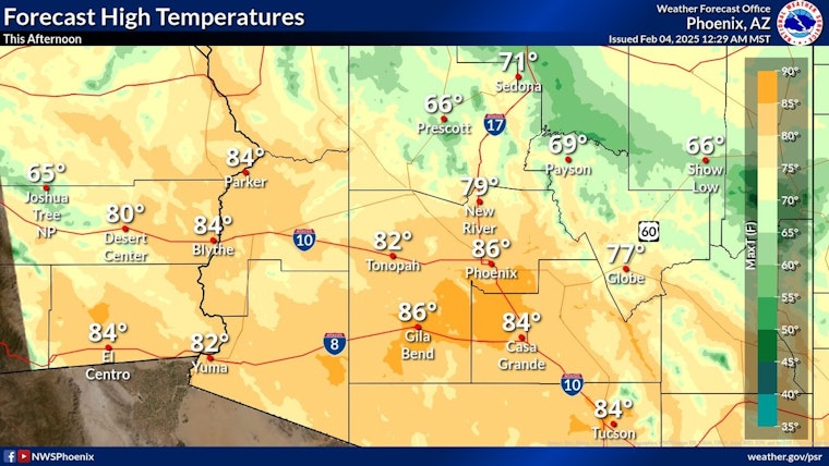 Phoenix Embraces Sunny Skies and Warm Temperatures in Welcoming Respite from Winter Chill