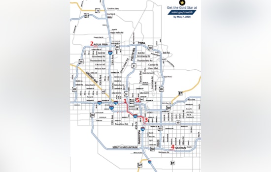 Phoenix Freeway Closures Alert, Eastbound I-10 Shut Down This Weekend for Improvement Projects