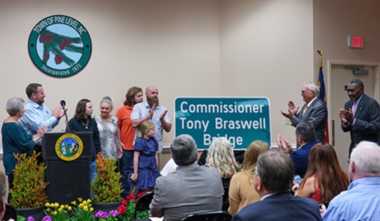 Pine Level Honors Legacy of Late Commissioner Tony Braswell with U.S. 70 Business East Bridge Dedication