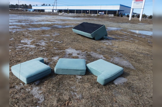 Plymouth Police Seek Public's Help to Combat Illegal Dumping After Sofa Abandoned on Prestige Way