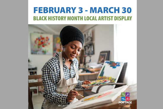 Portage City Hall Hosts "A Pathway to the Process" Celebrating Black History Month with Artist Sharmane Flanders' Work