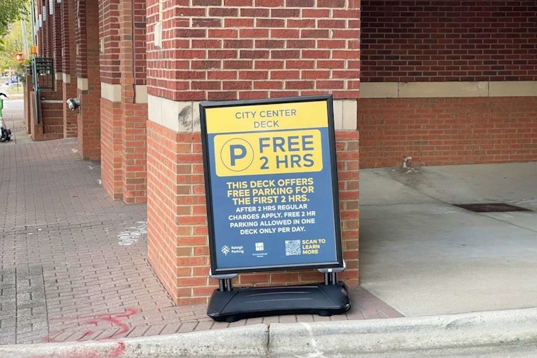 Raleigh City Council Unanimously Votes to Extend Free 2-Hour Parking in Downtown Decks Through Year's End