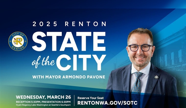 Renton Mayor Armondo Pavone to Host 2025 State of the City Address at Hyatt Regency Lake Washington