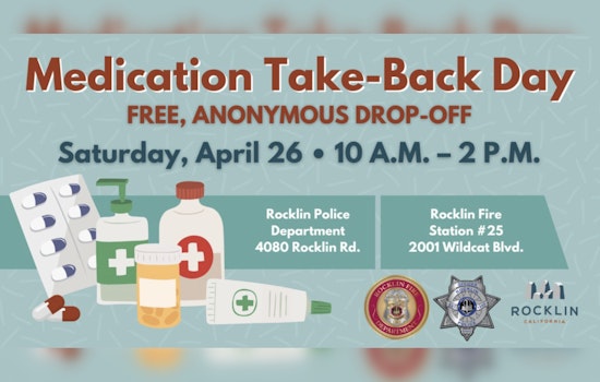 Rocklin Joins National Effort to Combat Prescription Drug Abuse with Take Back Day Initiative