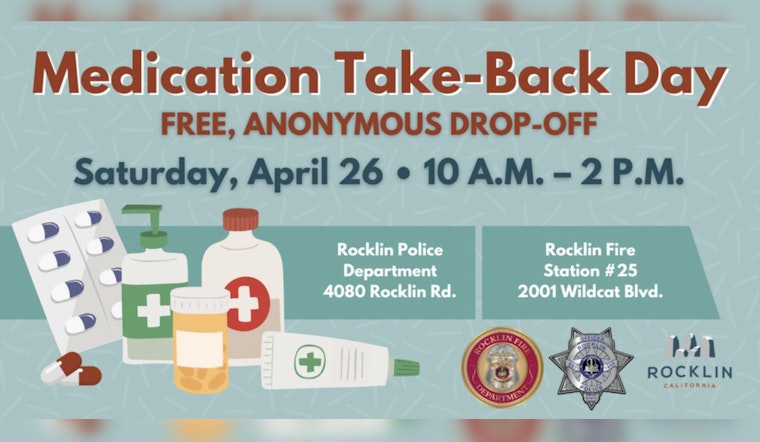 Rocklin Joins National Effort to Combat Prescription Drug Abuse with Take Back Day Initiative