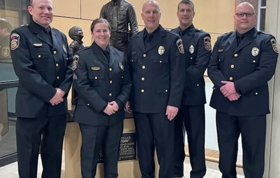 Samantha "Sam" Valerius Sworn In as New Sergeant of Maple Grove Police Department