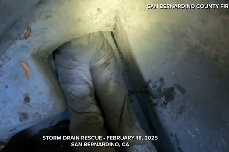 San Bernardino Fire Crews Swiftly Rescue Woman Trapped in Downtown Storm Drain