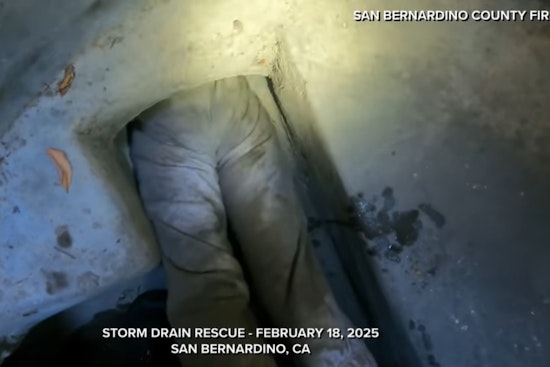 San Bernardino Fire Crews Swiftly Rescue Woman Trapped in Downtown Storm Drain