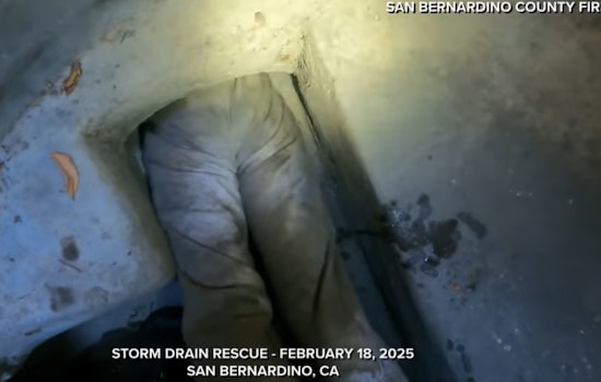 San Bernardino Fire Crews Swiftly Rescue Woman Trapped in Downtown Storm Drain