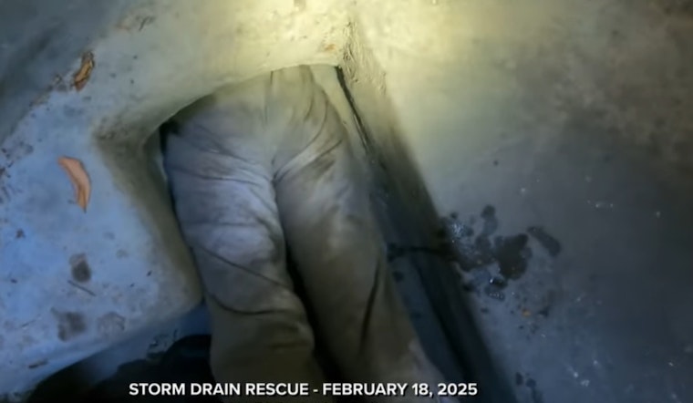 San Bernardino Fire Crews Swiftly Rescue Woman Trapped in Downtown Storm Drain