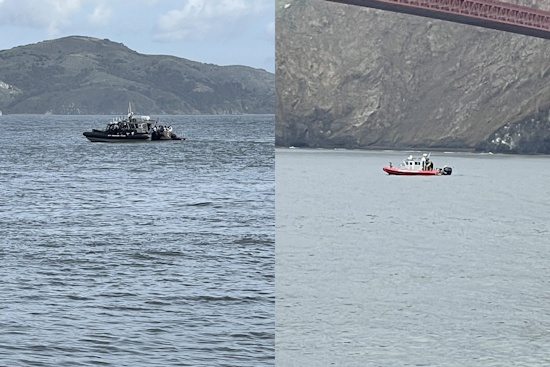 San Francisco Surfer Rescued by SFFD and SFPD After Surfboard Splits in Aggressive Waves Near Fort Point