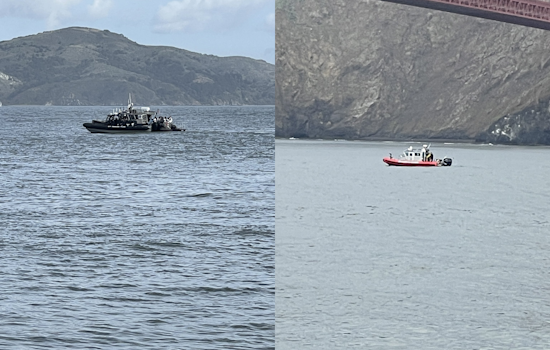 San Francisco Surfer Rescued by SFFD and SFPD After Surfboard Splits in Aggressive Waves Near Fort Point
