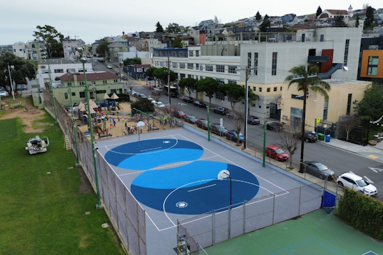 San Francisco Unveils Basketball Court Mural at Jackson Playground Ahead of NBA All-Star Weekend